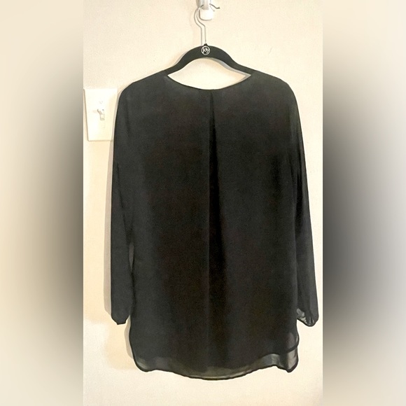 Chico’s Black Label Open Sleeve Tunic, Black, Sz 00 (Fits a Regular Size 4) - Picture 5 of 6